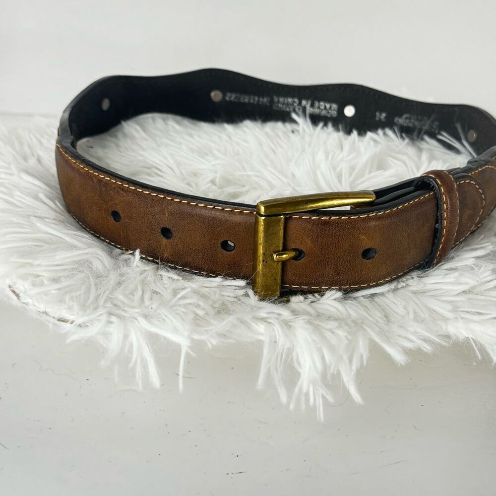 24" 12 Gauge Camo Vintage Leather Buckle Dog Collar - Picture 3 of 6
